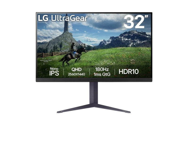 32" LG UltraGear 32GS85Q-B - 2560x1440 (QHD) - 180Hz - Nano IPS