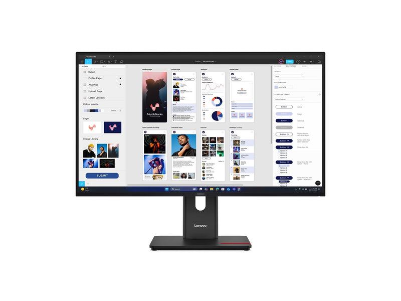 32" Lenovo ThinkVision T32UD-40 - 3840x2160 (4K) - 75Hz - IPS