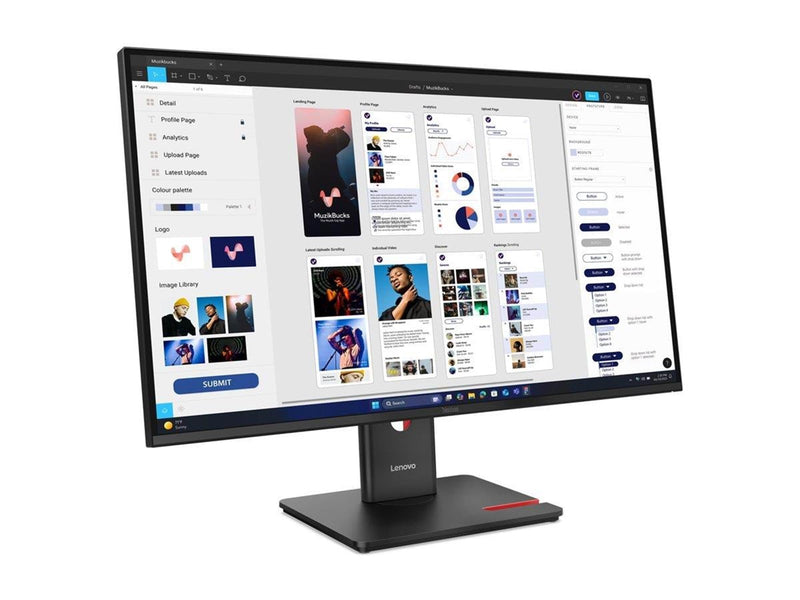 32" Lenovo ThinkVision T32UD-40 - 3840x2160 (4K) - 75Hz - IPS