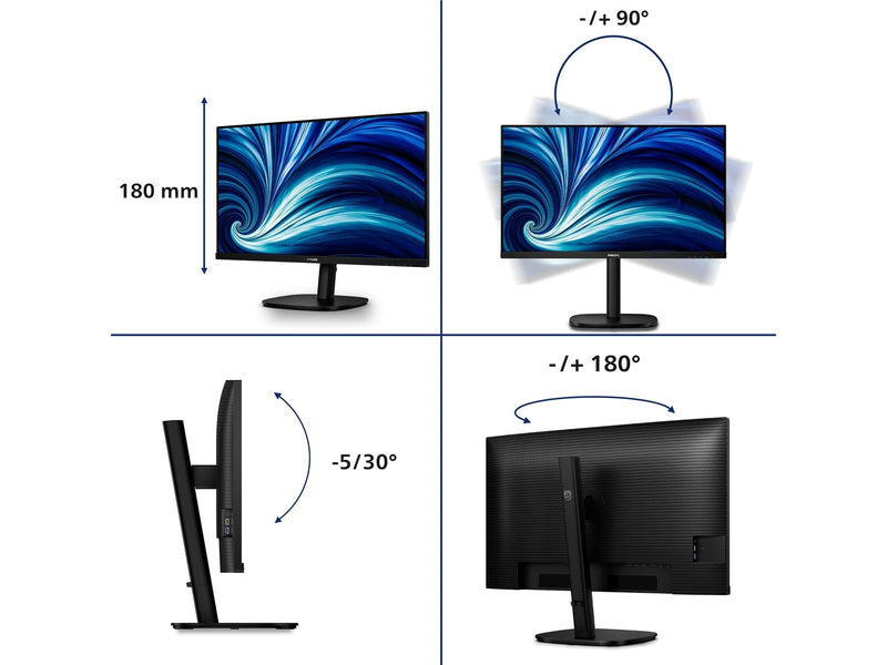 32" Philips 3000 Series 32B2U3601 - 2560x1440 (QHD) - 100Hz - IPS