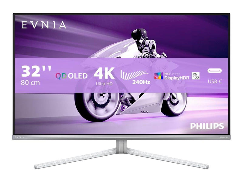 32" Philips Evnia 8000 32M2N8900 - 3840x2160 (4K) - 240Hz - QD-OLED - 65W USB-C - KVM switch