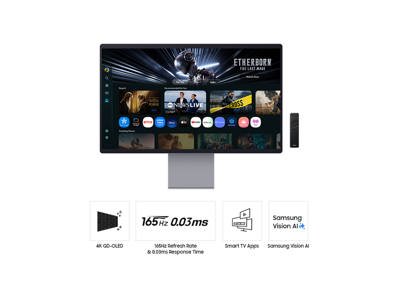 32" Samsung S32FM902SU - 3840x2160 (4K) - 165Hz - OLED - 90W USB-C