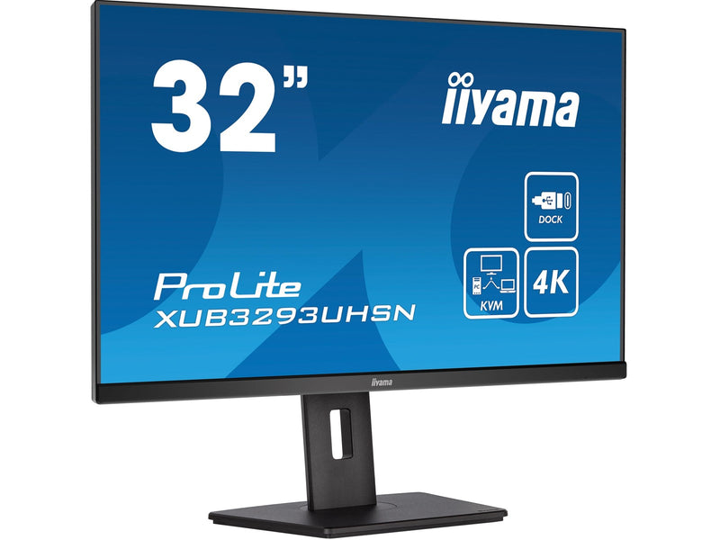 32" iiyama XUB3293UHSN-B5 - 3840x2160 (4K) - 60Hz - IPS - 65W USB-C - KVM switch
