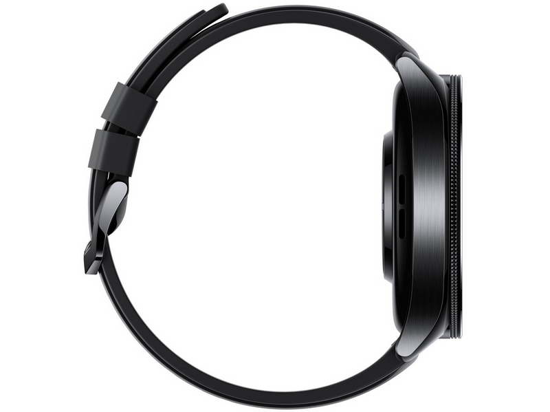 Xiaomi Watch 2 Pro - Schwarzes Gehäuse mit schwarzem Fluorkautschukarmband