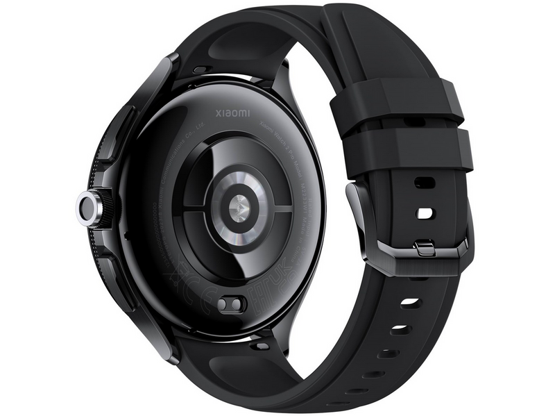 Xiaomi Watch 2 Pro - Schwarzes Gehäuse mit schwarzem Fluorkautschukarmband