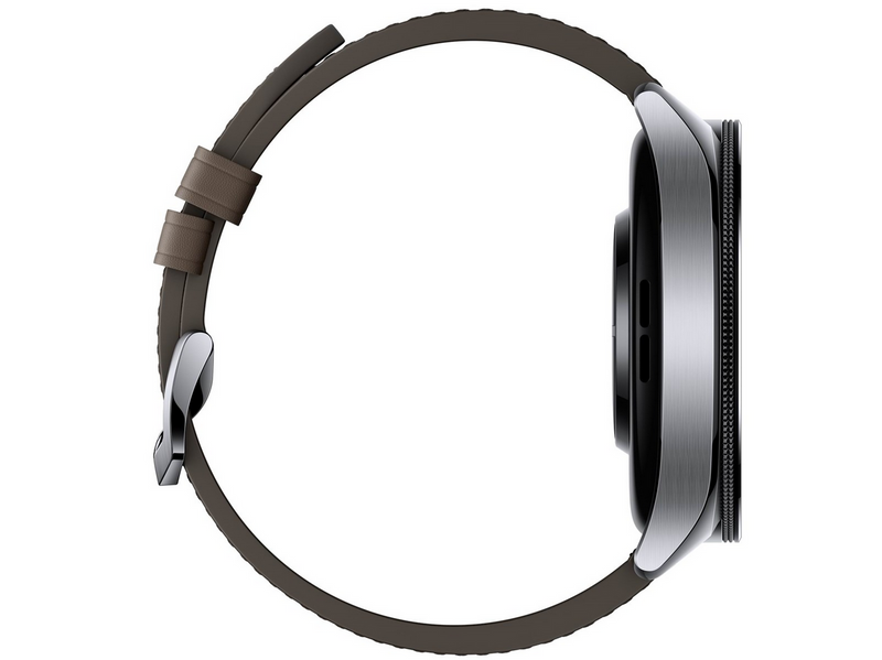 Xiaomi Watch 2 Pro - Silver Case with Brown Leather Strap