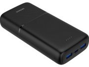 Deltaco PB-C1008 Powerbank | 2x USB-A + 1x USB-C | PD | Black - 20000 mAh