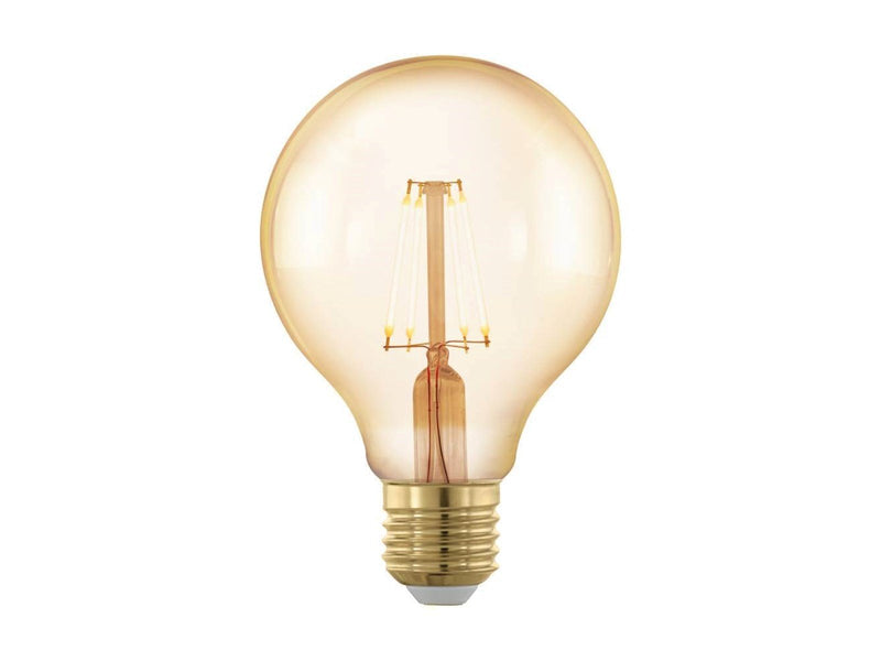EGLO LED-Lampe G80 Globe 4.5W/822 400 lumen amber 3-step E27