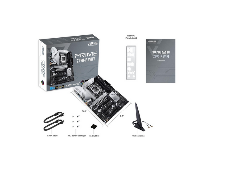ASUS PRIME Z790-P WIFI (V2) Mainboard - Intel Z790 - Intel LGA1700 - DDR5 RAM - ATX