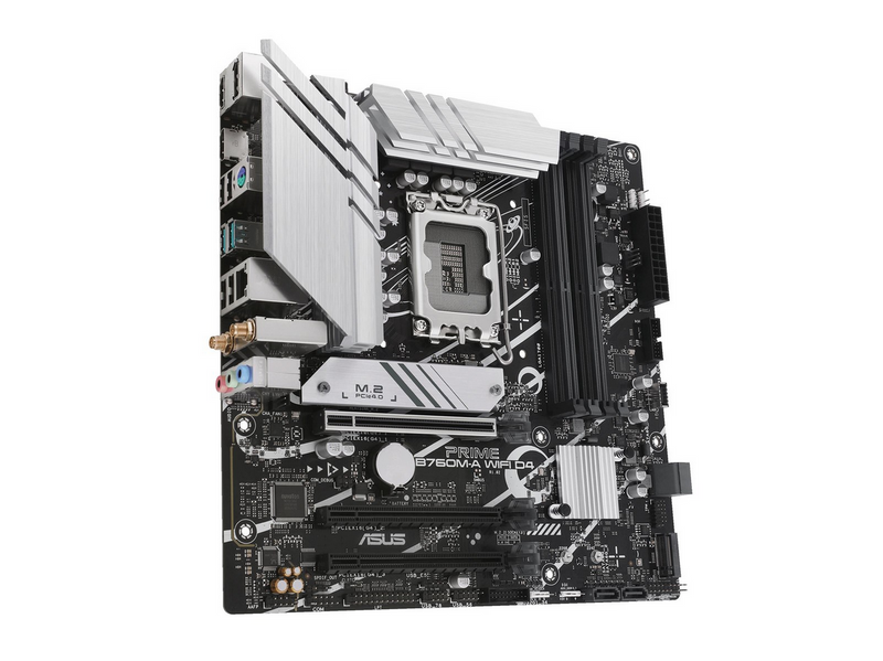ASUS PRIME B760M-A WIFI D4 (V2) Mainboard - Intel B760 - Intel LGA1700 - DDR4 RAM - Micro-ATX