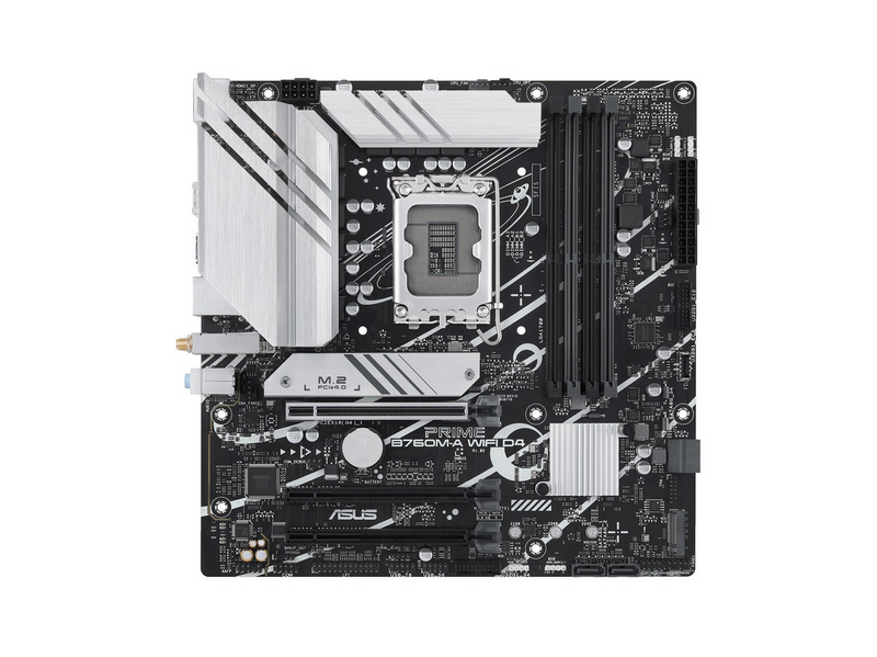 ASUS PRIME B760M-A WIFI D4 (V2) Mainboard - Intel B760 - Intel LGA1700 - DDR4 RAM - Micro-ATX