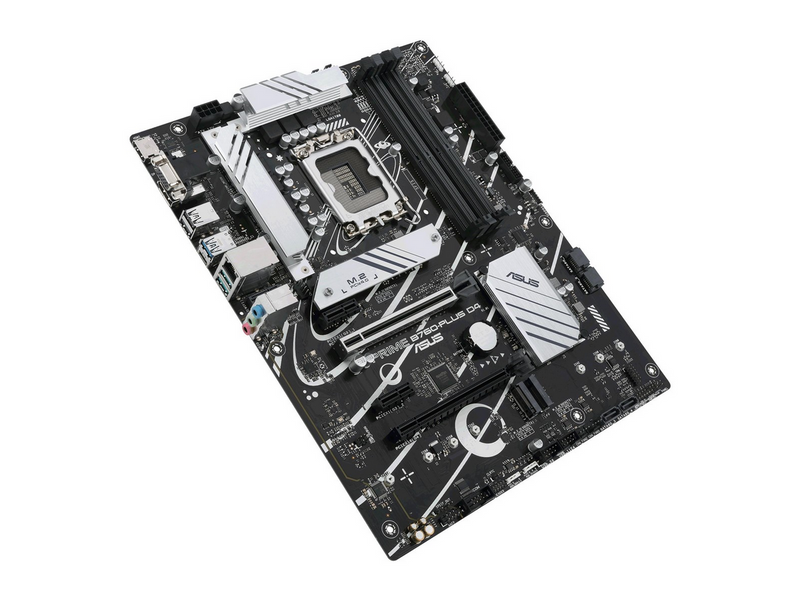ASUS PRIME B760-PLUS D4 (V2) Mainboard - Intel B760 - Intel LGA1700 - DDR4 RAM - ATX