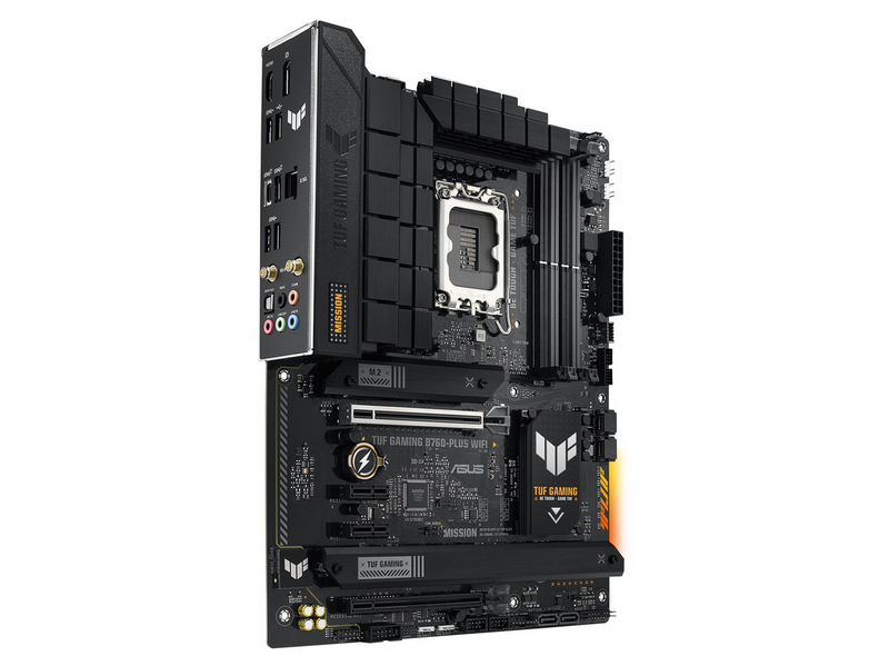 ASUS TUF GAMING B760-PLUS WIFI (V2) Mainboard - Intel B760 - Intel LGA1700 - DDR5 RAM - ATX