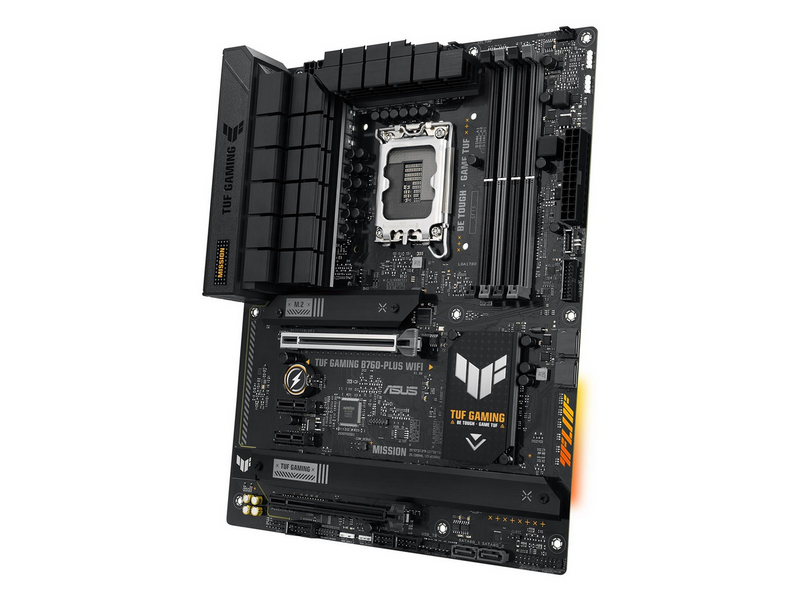 ASUS TUF GAMING B760-PLUS WIFI (V2) Mainboard - Intel B760 - Intel LGA1700 - DDR5 RAM - ATX