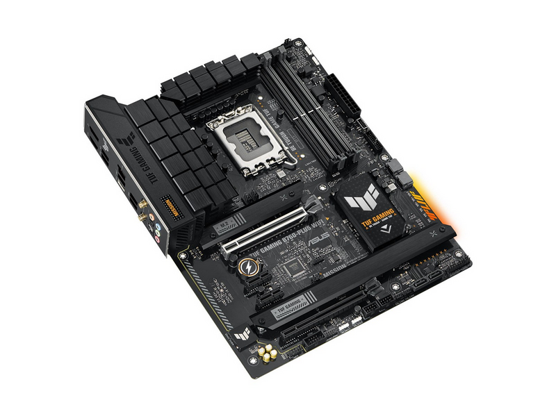 ASUS TUF GAMING B760-PLUS WIFI (V2) Mainboard - Intel B760 - Intel LGA1700 - DDR5 RAM - ATX