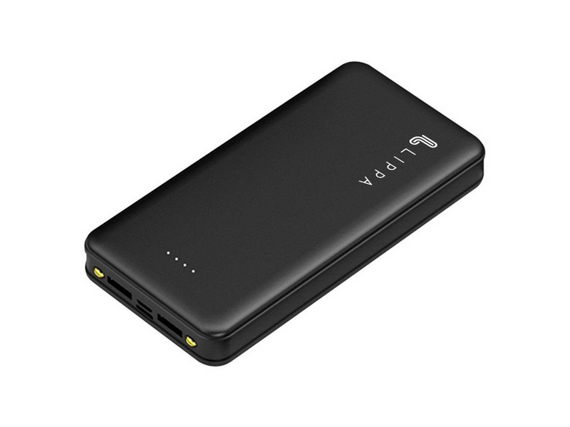 Lippa 20.000 mAh Powerbank 2 x USB-A Output - Black - 20000 Ah