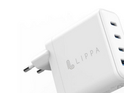 Lippa 100W 3 x USB-C PD & USB-A QC GaN Wall Charger - White