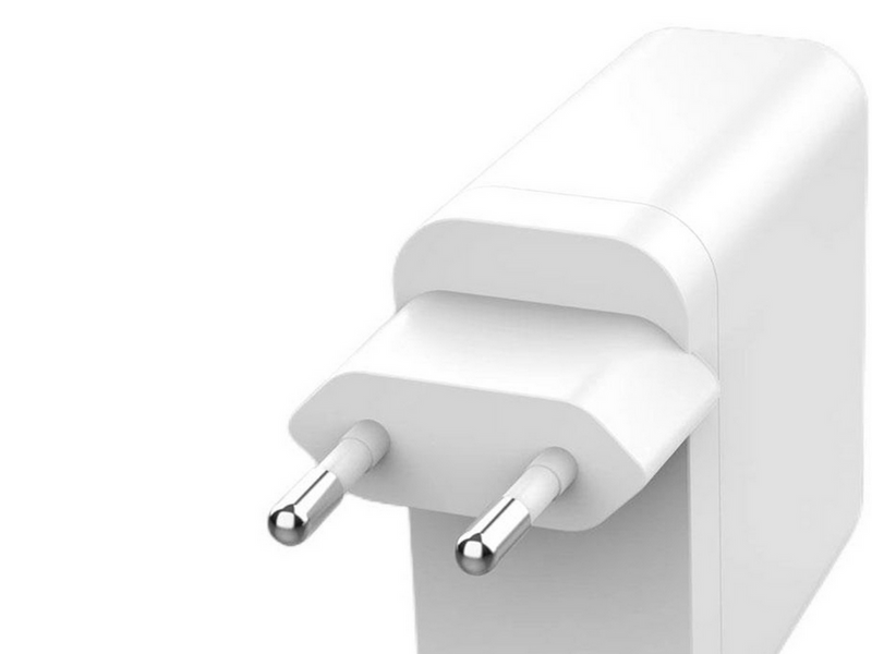 Lippa 100W 3 x USB-C PD & USB-A QC GaN Wall Charger - White