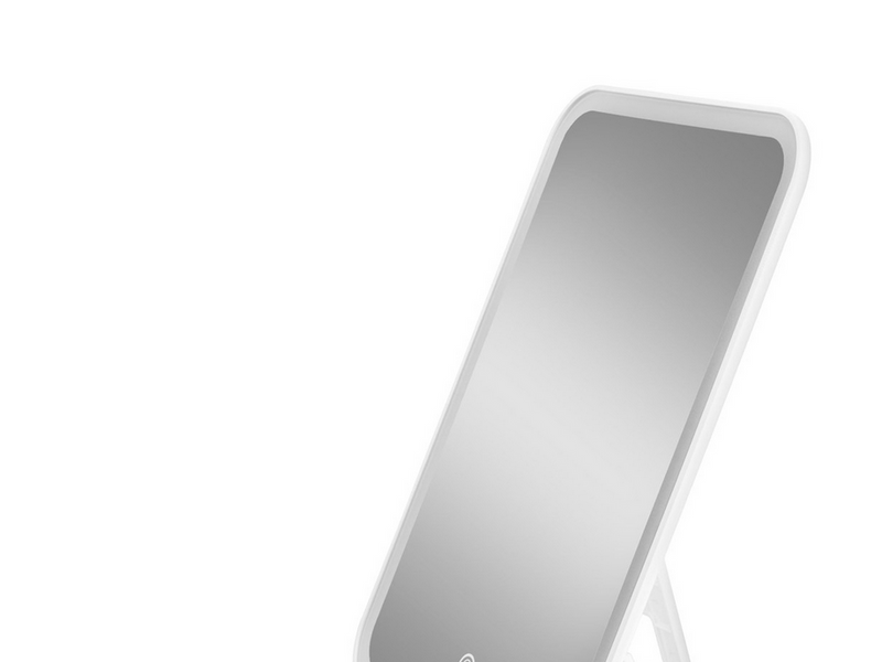 Gillian Jones Tablet Mirror with LED and USB-C - White
