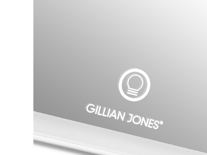 Gillian Jones Tablet Mirror with LED and USB-C - White