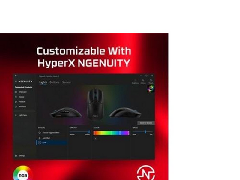 HyperX Pulsefire Haste 2 - Black - Gaming Maus (Schwarz)