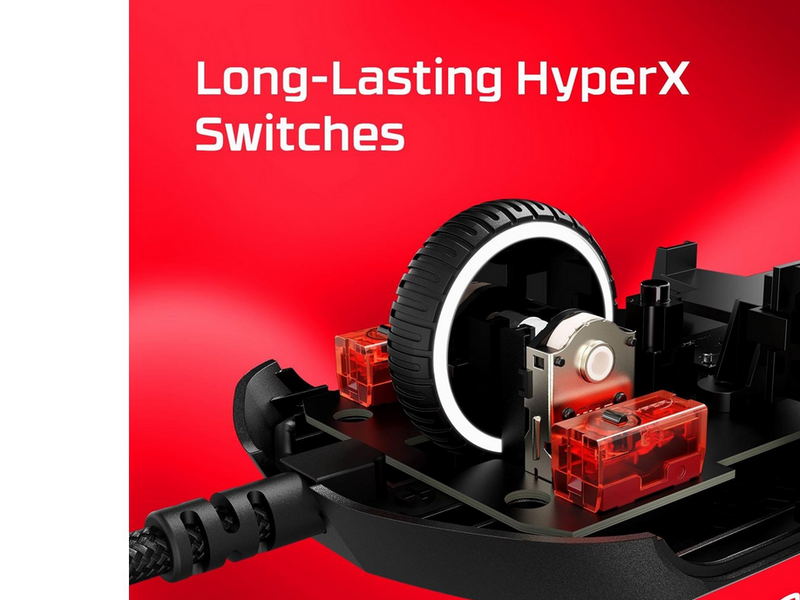 HyperX Pulsefire Haste 2 - Black - Gaming Maus (Schwarz)