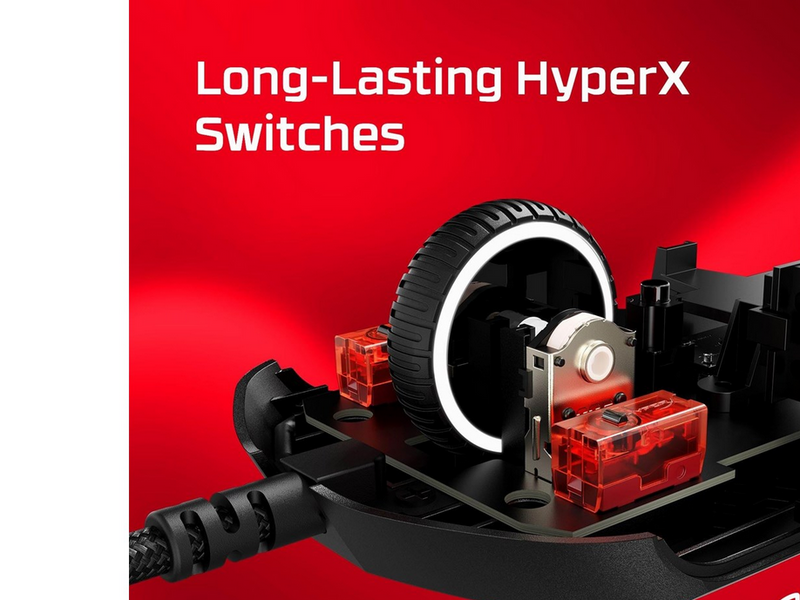 HyperX Pulsefire Haste 2 - Black - Gaming Maus (Schwarz)