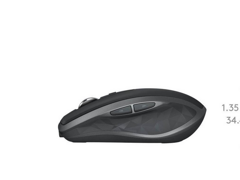 Logitech MX Anywhere 2S Wireless Mouse (BT) - Graphite - Maus (Grau)