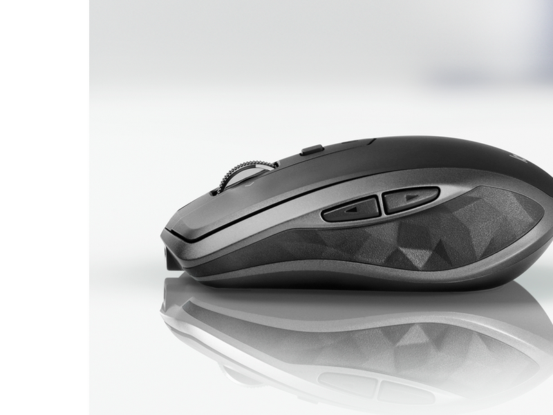 Logitech MX Anywhere 2S Wireless Mouse (BT) - Graphite - Maus (Grau)