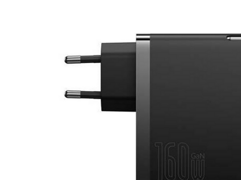 Baseus Wall charger GaN5 Pro 2xUSB-C + USB 160W (black)