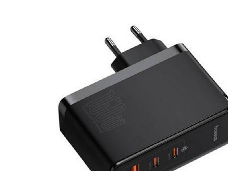 Baseus Wall charger GaN5 Pro 2xUSB-C + USB 160W (black)