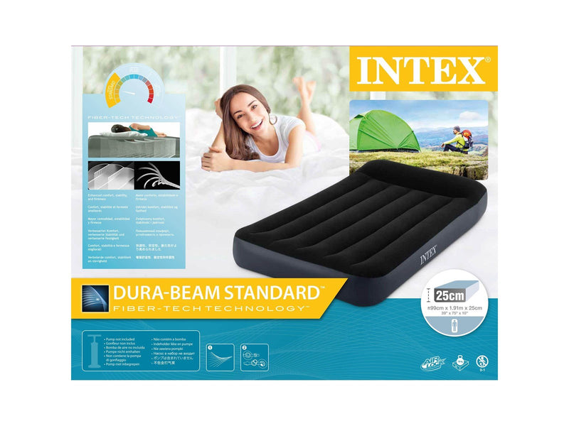 Intex Twin Dura-Beam Pillow Rest Classic Airbed 99 x 190 x 2