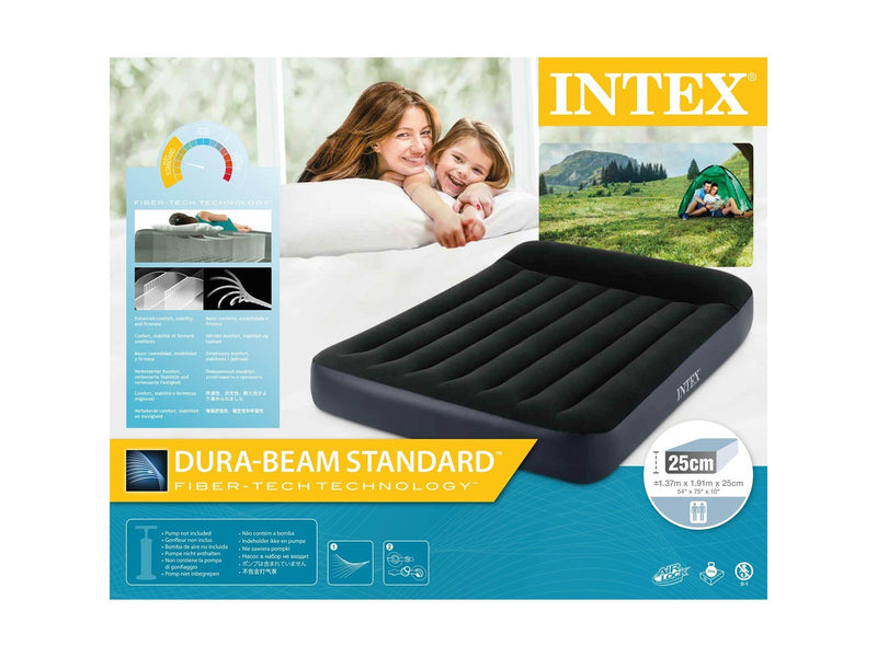 Intex Full Dura-Beam Pillow Rest Classic Airbed 137 x 190 x