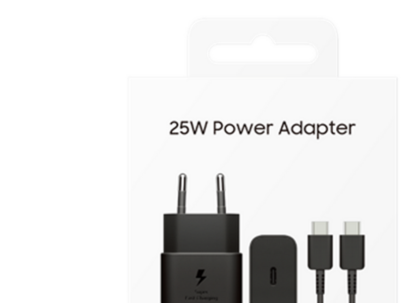 Samsung 25W USB-C GaN Power Adapter (Incl. cable) - Black
