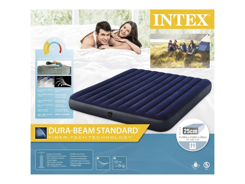 Intex King Dura-Beam Series Classic Downy Airbed 183 x 203 x