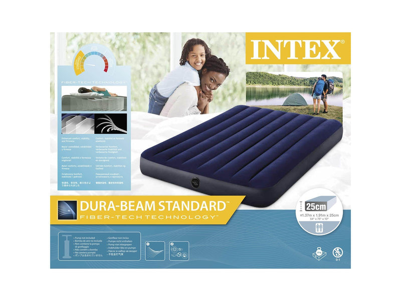 Intex Full Dura-Beam Series Classic Downy Airbed 135 x 190 x