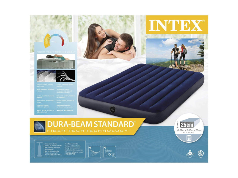 Intex Queen Dura-Beam Series Classic Downy Airbed 152 x 203