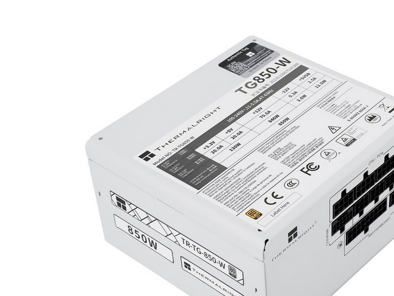 Thermalright TG (Modular) Weiß - Netzteile - 850 Watt - 120 mm - ATX 3.0 - 80 Plus Gold zertifiziert