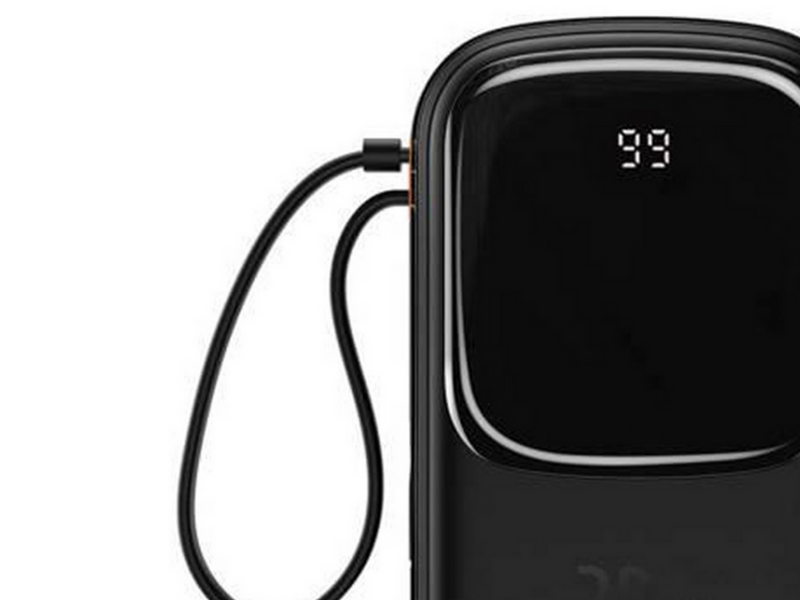 Baseus Powerbank Qpow PRO with Lightning cable USB-C port and USB 20000mAh 20W (Black) - 20000 mAh