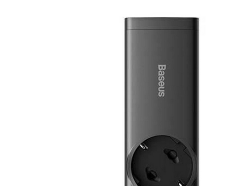 Baseus GaN3 Pro wall charger / powerstrip 2xUSB + 2xUSB-C + AC 100W (black) USB-Hubs - 5 - Schwarz