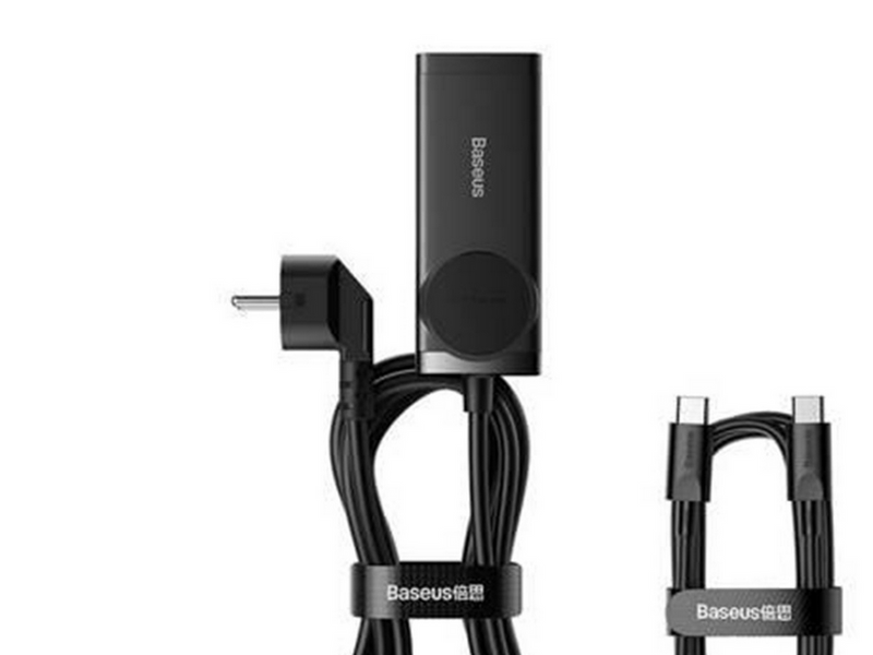 Baseus GaN3 Pro wall charger / powerstrip 2xUSB + 2xUSB-C + AC 100W (black) USB-Hubs - 5 - Schwarz