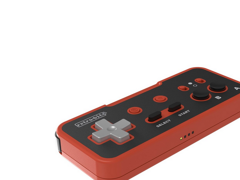 Retro-Bit Origin8 2.4 GHz Wireless - Red & Black - Wireless Controller - Nintendo NES