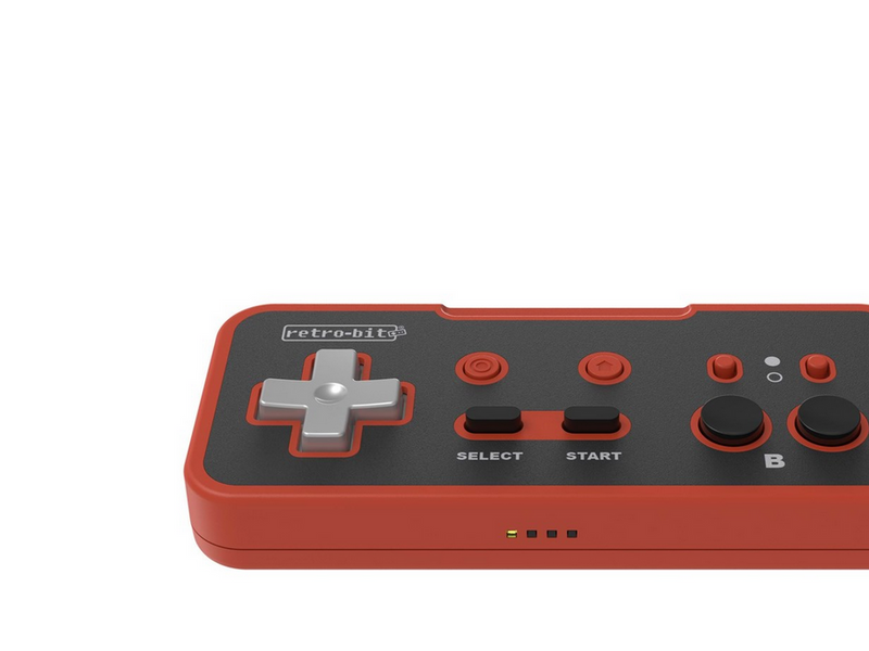 Retro-Bit Origin8 2.4 GHz Wireless - Red & Black - Wireless Controller - Nintendo NES