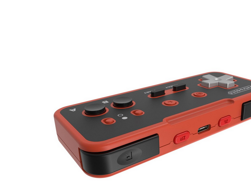 Retro-Bit Origin8 2.4 GHz Wireless - Red & Black - Wireless Controller - Nintendo NES