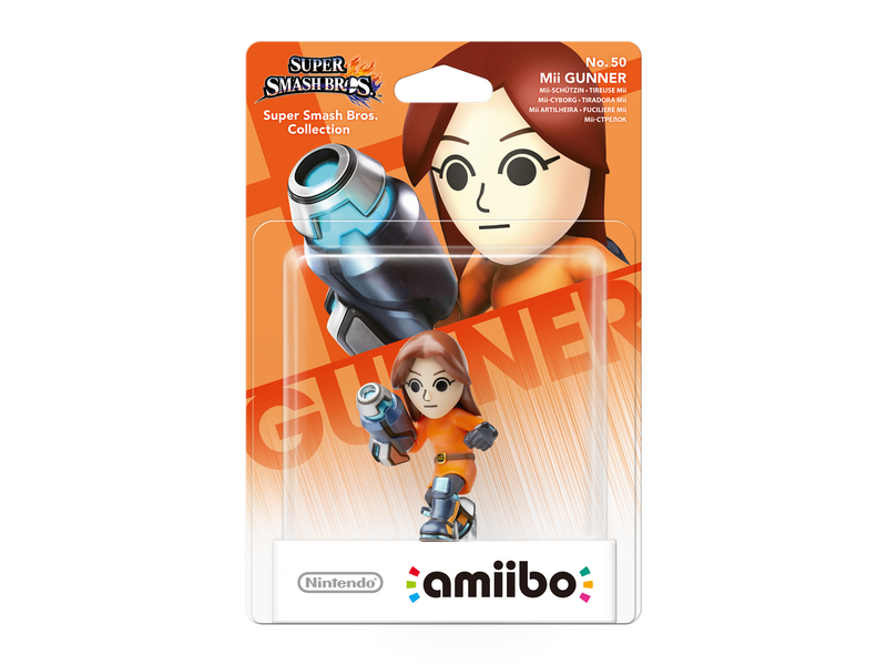 Nintendo Amiibo no. 50 Mii Gunner (Super Smmash Bros. Collection)