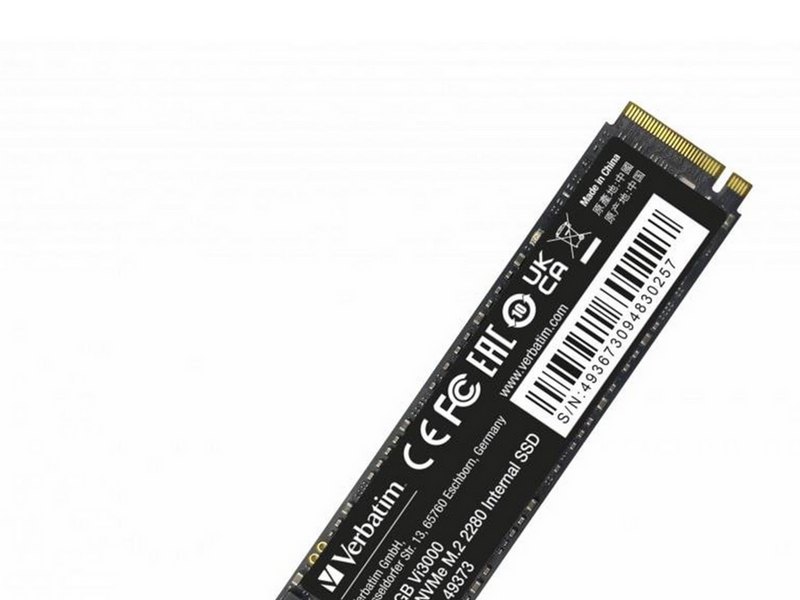 Verbatim Vi3000 SSD - 256GB - PCIe 3.0 - M.2 2280