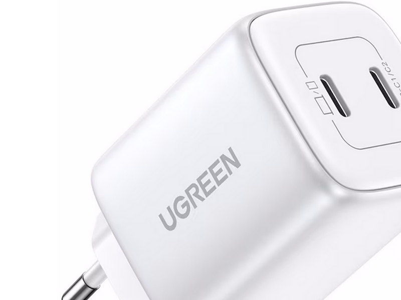 UGREEN Nexode GaN 45W Dual USB-C PD Charger - White