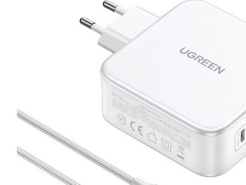 UGREEN Nexode GaN 140W Triple USB Charger - White