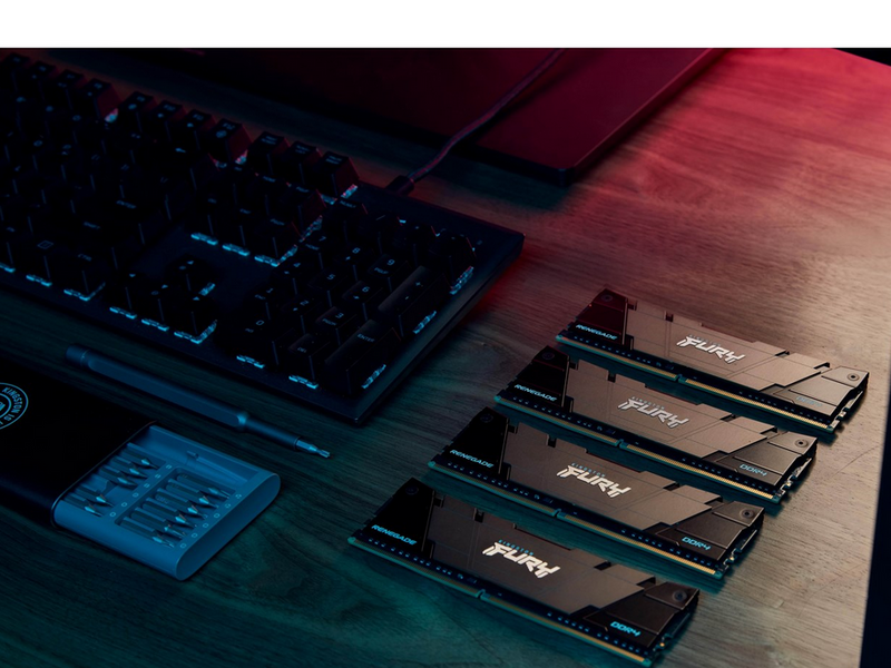 Kingston FURY Renegade DDR4-3600 - 32GB - CL16 - Dual Channel (2 pcs) - Intel XMP - Schwarz