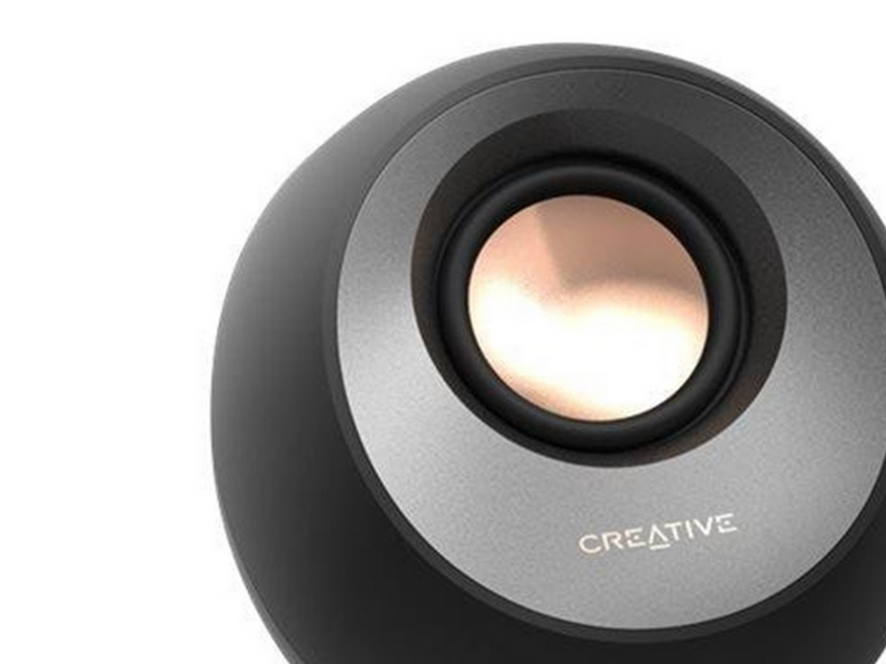 Creative Pebble V3 - Black - Bluetooth - 2.0 PC-Lautsprecher - Schwarz